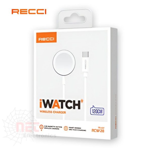وصلة شاحن وايرليس 120 سم لساعة أبل RECCIRECCI 120CM Wireless Charger Cable for Apple Watch
