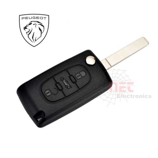 هاوسنج ريموت بيجو 3 زرار 407 408 308 307 غلاف بديل متين وسهل التركيب Peugeot 3-Button Remote Key Housing for 407 408 308 307 – Durable replacement shell