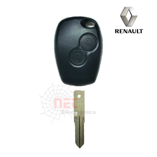 هاوسنج ريموت رينو لوجان بجودة عالية وتصميم مطابق للريموت الأصلي. High-quality Renault Logan remote key housing with OEM-matching design.