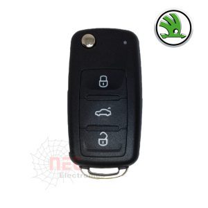 هاوسنج ريموت سكودا فانتازيا أسود بتصميم مطابق للأصلي – غلاف ريموت متين لسيارات SKODA FANTASIA Black SKODA Fantasia Remote Key Housing – Durable OEM-style Shell for SKODA FANTASIA