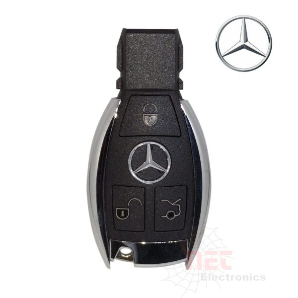صورة توضح هاوسنج ريموت مرسيدس شفط بجودة عالية وتصميم مطابق للريموت الأصلي A high-quality image of MERCEDES suction remote housing matching the original key design