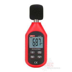 جهاز قياس شدة الصوت UNI-T UT353 مع شاشة رقمية لقياس مستويات الضوضاء بدقة عاليةUNI-T UT353 Sound Level Meter with digital display for precise noise measurement