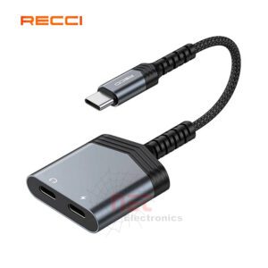 كونفرت تايب سي الى مخرجين تايب سي RECCI TYPE-C To TYPE-C+TYPE-C