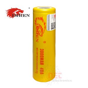 حجر شحن 3.7V 3000mAh 40A IMREN بدون بنز – بطارية قلم ليزر عالية الأداءIMREN 3.7V 3000mAh 40A Battery – High Performance Laser Pen Li-ion Cell