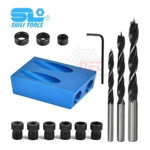 طقم تخريم خشب بزاوية مائلة SL مثالي لأعمال النجارة الدقيقة وتثبيت الأخشاب باحترافية SL Wood Angle Drilling Kit – Ideal for precise woodworking and professional timber joinery