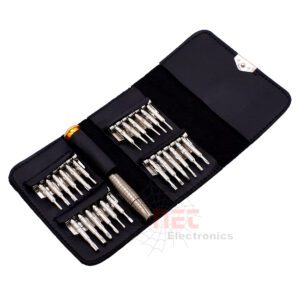 طقم لقم مفك موبايلات بجراب جلد XW-6025 – أدوات صيانة احترافية للموبايل والالكترونيات SKU 6903280633826Mobile Phone Screwdriver Bit Set with Leather Case XW-6025 – Professional Repair Tools for Mobiles and Electronics SKU 6903280633826