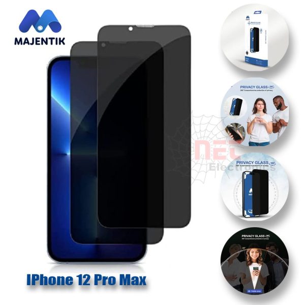 اسكرينة فاميه iPhone 12 Pro Max Privacy من MAJENTIK لحماية الخصوصية iPhone 12 Pro Max Privacy Screen Protector by MAJENTIK