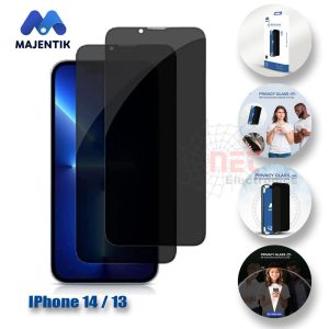 اسكرينة فاميه iPhone 14 / iPhone 13 Privacy من MAJENTIK – حماية شاشة مع خاصية الخصوصية iPhone 14 / iPhone 13 Privacy Screen Protector by MAJENTIK – Anti-Spy Screen Guard