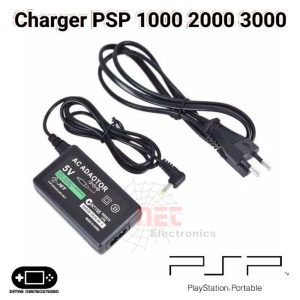 شاحن بلاي ستيشن جولد PSP GO أصلي بجودة عالية وشحن سريع مع حماية من الشحن الزائدPSP GO Gold PlayStation Charger – Original high-quality fast charger with overcharge protection