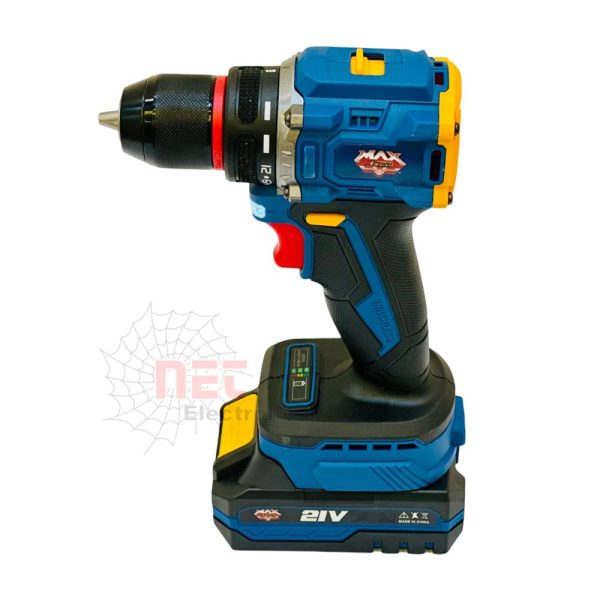 شنيور ماكيتا 21V برشليس ببطاريتين وعزم 55 نيوتن - موديل XP21-80 Makita 21V Brushless Drill – XP21-80 | Dual Battery, 55Nm Torque