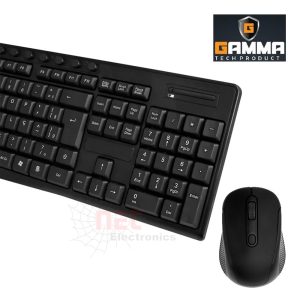 كيبورد وماوس لاسلكي GAMMA – مجموعة مفاتيح وماوس لاسلكية عالية الأداءWireless Keyboard and Mouse GAMMA – High-Performance Keyboard and Mouse Set