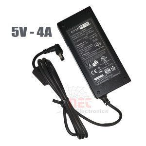 أدبتور 5V 4A لتوفير طاقة مستقرة للأجهزة الإلكترونية 5V 4A Adapter for Stable Power Supply to Electronic Devices