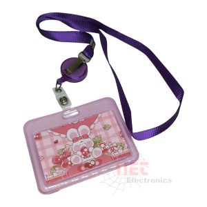 حامل بطاقة ID ببكرة سوستة مستورد – تصميم أنيق وعملية سحب مرنةImported ID Card Holder with Retractable Reel – Elegant and Functional Design