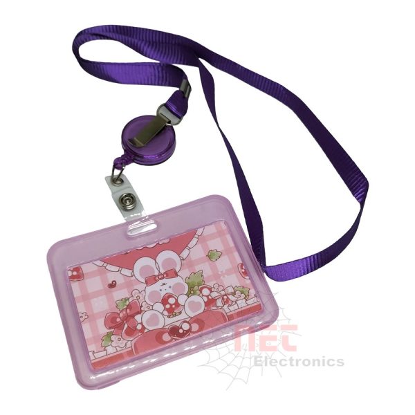 حامل بطاقة ID ببكرة سوستة مستورد – تصميم أنيق وعملية سحب مرنةImported ID Card Holder with Retractable Reel – Elegant and Functional Design