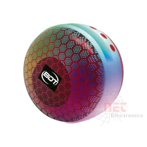 سبيكر بلوتوث مكتبي دائري صغير الحجم وعالي الجودة مناسب للمكتب والمنزلCompact and high-quality round Bluetooth desktop speaker suitable for office and home use