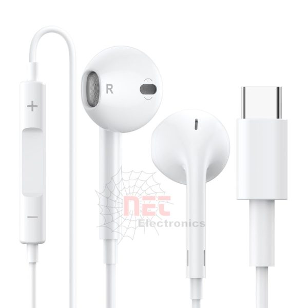 سماعة تايب سي ANKER أصلية بجودة صوت عالية وتصميم مريح داخل الأذن Original ANKER Type-C Headphones with high sound quality and in-ear comfort