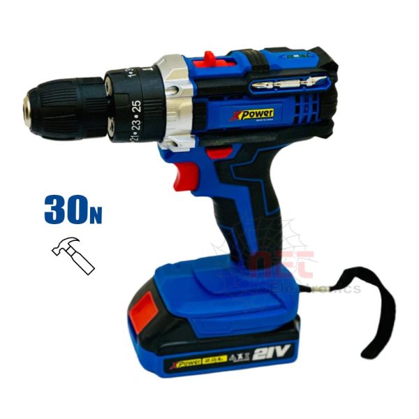 شنيور ماكيتا برشليس 21V دقاق ببطارية واحدة 2A أمبير موديل XP‑BL21/170‑1Makita 21V Brushless Hammer Drill with 1x 2A Battery – Model XP‑BL21/170‑1