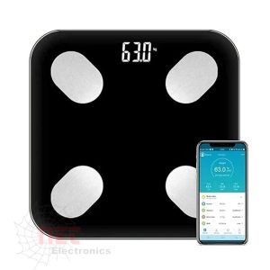 ميزان قدم ديجيتال بلوتوث بتطبيق ذكي لقياس وتحليل وزن الجسم بدقة Bluetooth Digital Foot Scale with mobile app for precise body analysis
