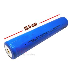 بطارية ليثيوم 3.7V شحن 2500 مللي أمبير قابلة لإعادة الشحن بطول 13.5 سم