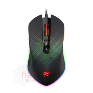 ماوس RGB GAMING 1019 من HAVIT بإضاءة متعددة الألوان وتصميم مريح للاعبين