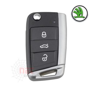 هاوسنج ريموت سكودا A7 – غطاء حماية ريموت السيارة سكودا A7 Skoda A7 Remote Housing – Protective Key Shell for Skoda A7 Car Remote