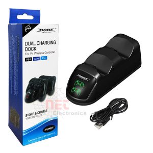 استاند شحن ذراعات PS4 بشاشة من DOBE موديل TP4-889 DOBE TP4-889 PS4 Controller Charging Dock with LED Display