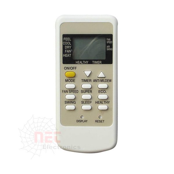 ريموت تكييف باور وكاريير بديل متوافق مع أغلب الموديلات – تصميم عملي وسهل الاستخدام Replacement remote control for POWER and Carrier air conditioners – Practical and user-friendly design
