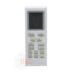 ريموت تكييف فريش سمارت FRESH بلون أبيض بتصميم أنيق وأزرار تحكم كاملة Fresh Smart Air Conditioner Remote in white with elegant design and full control buttons