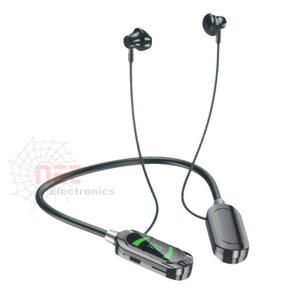 سماعة بلوتوث رياضية U501 بتصميم مريح وطوق مرن للتمارين والحركة اليومية U501 Bluetooth sports headset with ergonomic design and flexible neckband for active use