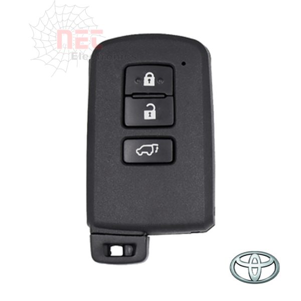 هاوسنج ريموت تويوتا كورولا بصمة 3 زرار بتصميم مطابق للأصلي 2014 Toyota Corolla Smart Key Housing 3 Button Shell for 2014 Push Start Remote
