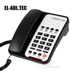 تليفون العدل تك بدون شاشة 115 بتصميم كلاسيكي مع سبيكر مدمج Adel Tech Speaker Landline Phone 115 without screen – classic wired design