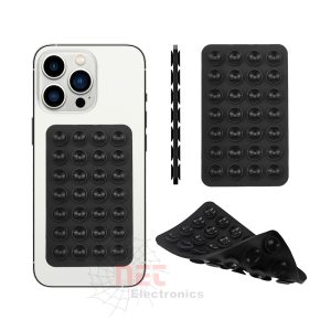 حامل موبايل سيليكون بابلز لاصق بحلقة PUB لتثبيت الهاتف على الأسطح الملساء Sticky Silicone Phone Holder Bubbles with PUB Ring for Smooth Surfaces