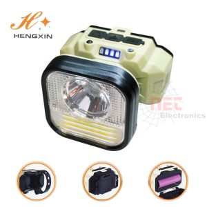 كشاف راس ودراجة HX-825XS من HENGXIN قابل للشحن وتشغيل بالاهتزاز، تصميم عملي ومقاوم للماء HENGXIN HX-825XS Rechargeable Bike and Headlamp with Vibration Activation and Waterproof Design