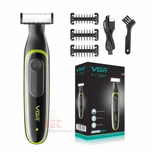 ماكينة حلاقة وتخفيف دقن V-017 من VGR – تصميم احترافي قابل للشحن للحلاقة والتهذيب VGR V-017 Beard and Hair Trimmer – Rechargeable Professional Grooming Tool