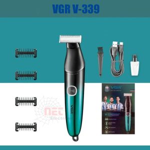 ماكينة حلاقة وتخفيف دقن V-339 من VGR قابلة للشحن – تصميم احترافي لحلاقة دقيقة ومريحة VGR V-339 Rechargeable Beard and Hair Trimmer – Professional Design for Precise Shaving