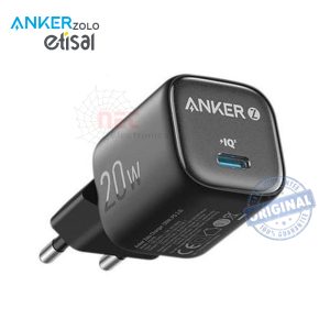 شاحن انكر 20W PD سريع من ANKER ZOLO ETISAL رأس شاحن أصلي مدمج وعالي الكفاءةAnker 20W PD Charger original fast wall adapter by ANKER ZOLO ETISAL compact and efficient