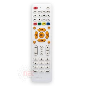 ريموت H3 HD رقم 229 عاج بلمبة بيان مع لمبة إشارة بتصميم أنيق - متوافق مع أجهزة H3 HD H3 HD Remote No. 229 Beige with Signal Light - Compatible with H3 HD Receivers