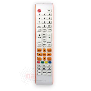 ريموت شاشة يونيون اير 272 عاج بلمبة بيان موديل REM0272 للتحكم في تلفزيونات UNIONAIR Unionaire TV Remote 272 Beige with Indicator Light – Model REM0272 for UNIONAIR TVs