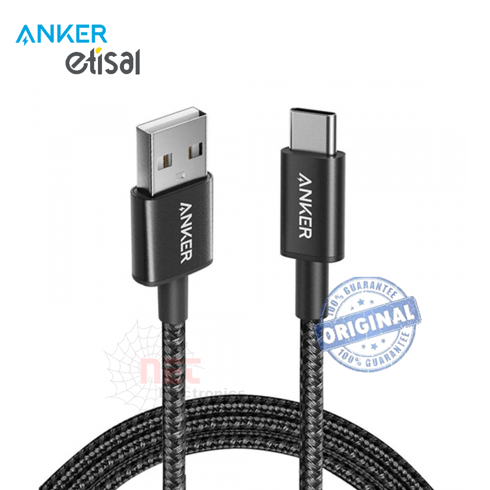 كابل شحن USB إلى Type-C من أنكر A8173H11 عالي الجودة من ANKER ETISAL Anker USB to Type-C Charging Cable A8173H11 - High-Quality Fast Charging Cable by ANKER ETISAL